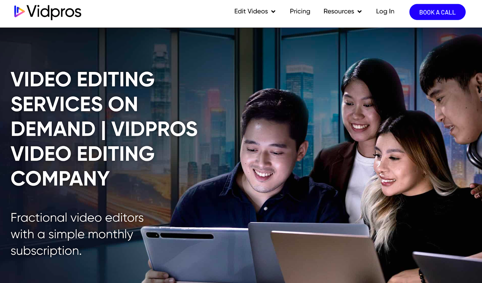 Vidpros homepage