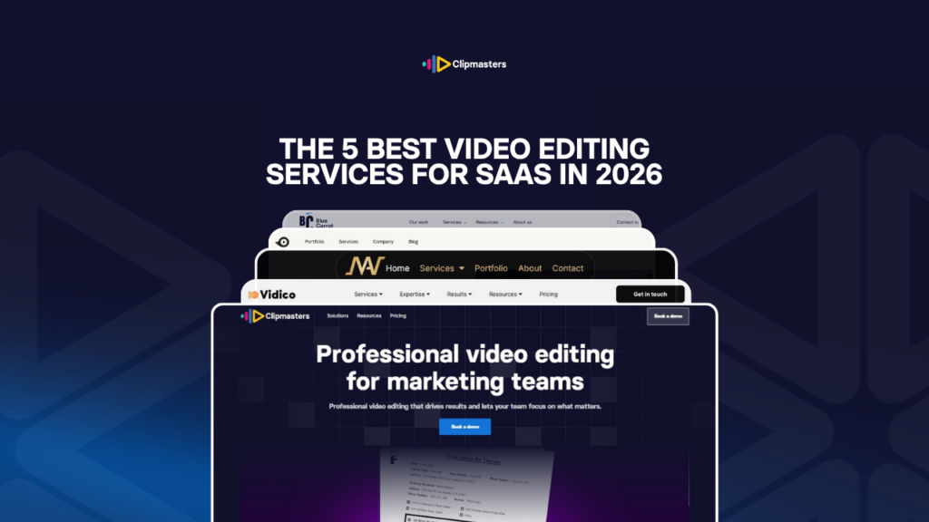The 5 Best Video Editing Services for SaaS in 2026